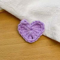 Décoration artisanale au crochet en forme de cœur, couleur bonbon, pour la maison, accessoires de vêtements et de cheveux DIY, fleurs pour chaussures