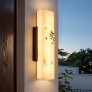 Lampe murale extérieure Nightsappan 60 cm, étanche, en acier inoxydable, éclairage de cour de villa - Product Image 3