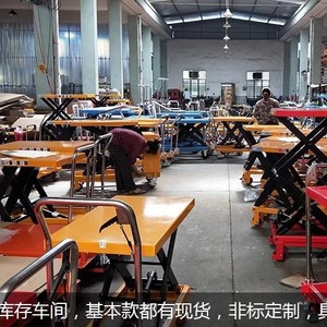 รถเข็นโรงงานแบบปรับได้ พร้อมระบบไฮดรอลิกแบบเหยียบเท้า เงียบ สำหรับคลังสินค้าและโลจิสติกส์  ล้อขนาด 125 มม. ความสูงพื้น 1300 มม. - Product Image 5