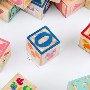 <span class=keywords><strong>ABC</strong></span> Montessori giáo dục học tập đồ chơi cho trẻ mới biết đi 3 lớn bảng chữ cái Số xếp chồng khối cho quà tặng bằng gỗ khối xây dựng - Product Image 2
