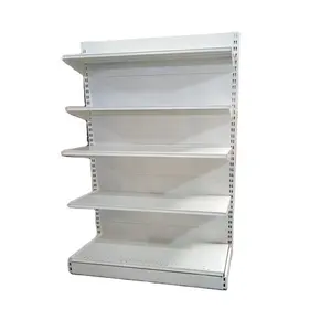 JIAYUAN Französischer <span class=keywords><strong>Markt</strong></span> Supermarktregal Neuerscheinung Doppelseitiges Schwerlast-Metallregal Abnehmbare Bodenplatte 50-150kg Tragkraft - Product Image 1