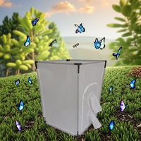 Habitat de Luxe Solide pour Papillons, Grande Cage d'Élevage d'Insectes, Manchon en Maille pour Monarches et Reptiles, Boîte Écologique à Fermeture Éclair