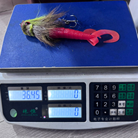Leurre de pêche en résine en forme de souris de simulation, appât souple avec double hameçon triple