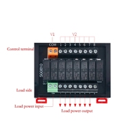 Module de combinaison de relais Rail Din 4/6/8 voies 24v 12v 5v module de relais intermédiaire carte de commande DC