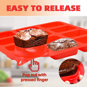 MUYULINS Factory 12-cup LFGB Platinum Grade Non-Stick BPA Free Standard <b>Silicone</b> Brownie Cupcake Pan American Muffin Cake - Product Image 2