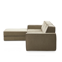 Hochdichtes, wandelbares modulares Sofa-Set im modernen Stil, Stoffsofa-Bett, anpassbare Farbe, für Villa und Einkaufszentrum geeignet
