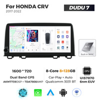MEKEDE DUDU7 A7870 Radio de Coche Android con GPS Dual, Pantalla con Car-play, Navegación GPS Automática para HONDA CRV 2017-2022 de 10.33 Pulgadas