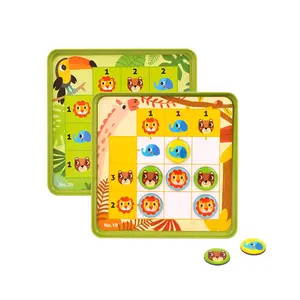 2024 New Arrival Wooden kids Forest Sudoku magnet Educational toys game