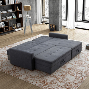 Canapé-lit moderne populaire sur le marché européen <span class=keywords><strong>Meuble</strong></span> convertible en velours de qualité supérieure et lit populaire - Product Image 1