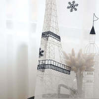 Innermor France Tour Garçon 3d Rideaux Brodés pour Salon Chambre