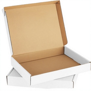 High-End 13x10x2 White Eco-Friendly Kraft Corrugated <b>Shipping</b> <b>Boxes</b> Reusable Mailer Board Small Business Glitter Bronzing - Product Image 3
