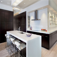 Armoires de cuisine modulaires classiques américaines PRIMA Fresh Design en bois massif à bord arrondi pour résidences haut de gamme