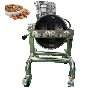 Máquina de acero inoxidable para hacer maní, mantequilla y chocolate, línea de producción, máquina de pasta de granos de cacao