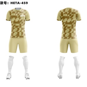 Camiseta de Fútbol con Transferencia Térmica y Cuello Redondo para Hombre, para Entrenamiento, Club, Partido, Uniforme de Fútbol Personalizado - Product Image 4