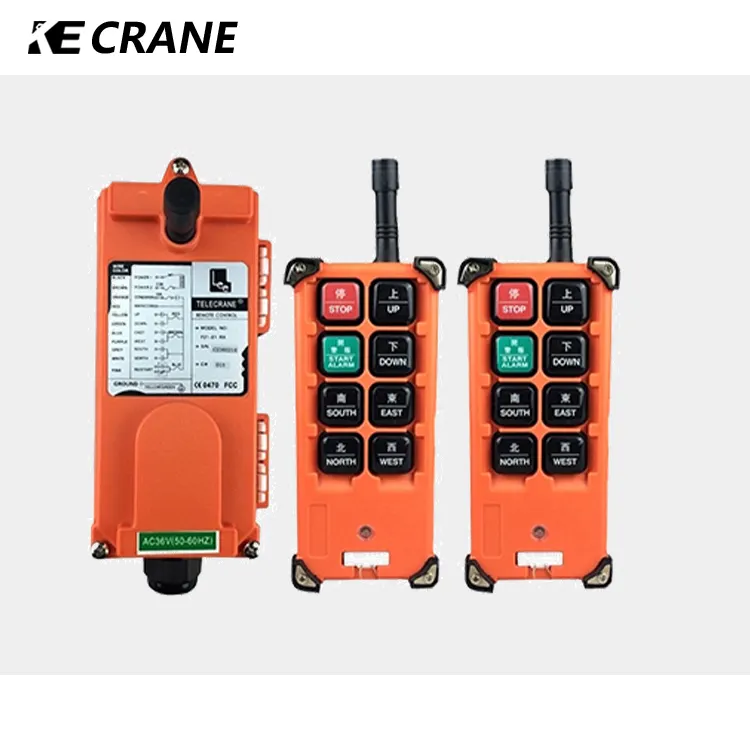 Economical Wireless Industrial Radio Remote Control Push Buttons Switch For Crane