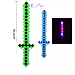 Bán Buôn Vui <span class=keywords><strong>LED</strong></span> Pixel Thanh Kiếm <span class=keywords><strong>PVC</strong></span> Ánh Sáng-up Lightsaber Tính năng Mới Nhấp Nháy Đồ Chơi Trò Chơi Cho Bé Trai Kids 'Giáng Sinh Đảng Ủng Hộ - Product Image 3