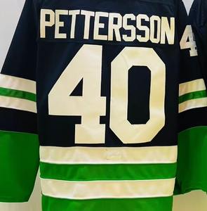 OEM Personnalisé Noir Mesh Hockey Sur Glace Maillot Cheer Flag Design Polyester Pratique Set avec Sublimation Broderie - Product Image 2