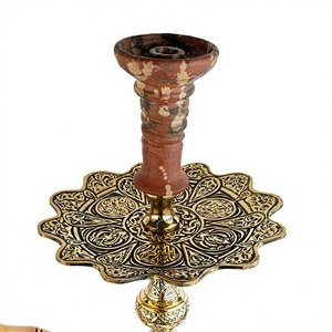 Cachimba Egipcia Khalil Mamoon Shika Skyrim de Latón – 36 cm, con Tallo de Latón Grabado con Motivos de Dragón y Runas - Product Image 3
