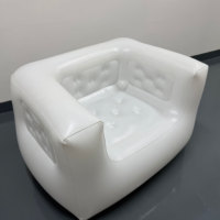 Canapé gonflable en PVC personnalisé, chaise longue gonflable pliable, canapé gonflable pour une personne