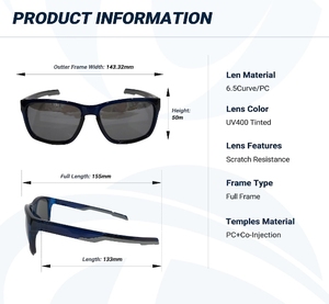 Polarized athletic sunglasses for sport - customized logo - Product Image 2