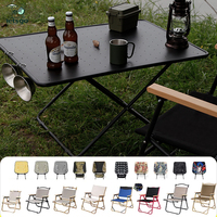 Vente en gros de table de commande pliante d'extérieur en alliage d'aluminium table de camping tactique portable légère et ensemble de chaises