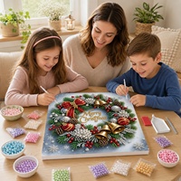 Articles de loisirs créatifs très demandés : Kits de peinture diamant DIY pour événements de Noël, Guirlande de Noël, Peinture diamant perlée
