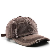 Gorras de Béisbol al por Mayor Personalizadas, Estilo Desgastado, Lisas, Vintage, con Efecto Desgarrado