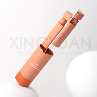 XINGYUAN Bouteilles sous vide de lotion de soin de la peau en plastique personnalisé PETG Bouteille sans air à double chambre Sérum de luxe