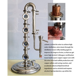 Distillatore Elettrico per Alcol in Acciaio Inox da 15L-25L-33L-50L-70L Distillatore per Brandy con Colonna a 4 Strati con Nucleo in Rame - Product Image 3