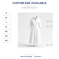 Robe chemise longue personnalisée pour femme, motif floral, froncée, en dentelle, en coton plissé, coupe trapèze, vente en gros directe d'usine certifiée, faible MOQ, logo premium