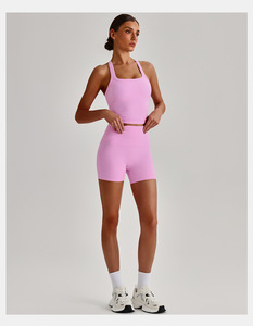 <span class=keywords><strong>Set</strong></span> <span class=keywords><strong>Sportivo</strong></span> da Donna di Alta Qualità Personalizzato, Reggiseno <span class=keywords><strong>Sportivo</strong></span> e Pantaloncini da Ciclismo, <span class=keywords><strong>Abbigliamento</strong></span> per Allenamento e Yoga - Product Image 4