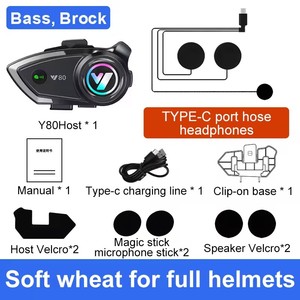 Auriculares Inalámbricos para Casco de Motocicleta Y80 con Resistencia al Agua IP6 y Tiempo de Reproducción para <span class=keywords><strong>Cascos</strong></span> Integrales/Abiertos/Semiabiertos, para Llamadas y Música - Product Image 5