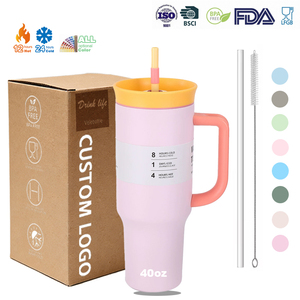 Borraccia Termica da 40oz con Manico e Coperchio a Doppio Beccuccio, Rivestimento Opaco Estetico, Isolamento Sottovuoto, Ideale per un Stile di Vita Virale sui Social Media - Product Image 1
