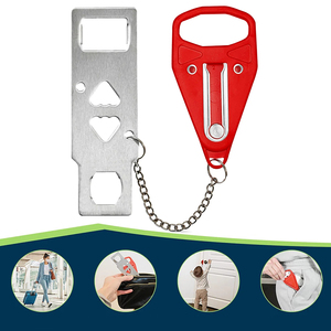 Verrou de porte portable pour organisation de placards, alarme de sécurité pour maison, appartement, hôtel, accessoire de confidentialité et de sécurité en gros - Product Image 1