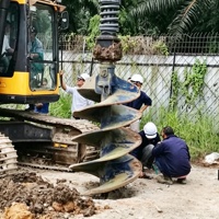 Barrena Cónica de 1200 mm para Perforación de Roca para Plataforma Liebherr SR285 |   Centro Profesional de Estabilización de Suelos |   Tono Optimizado |   Anillo de Engranaje de 25 Dientes