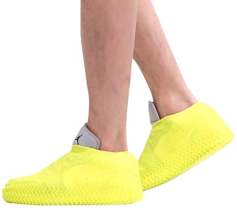 Colorful Reusable Silicone Rubber Shoe Cover Waterproof Fashion Logo Print for Rainy Outdoors Girls' Fishing Adventures