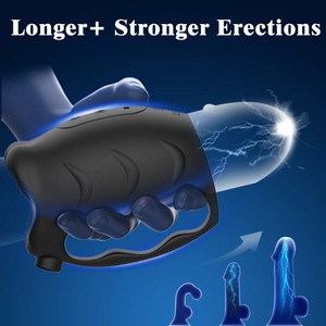 Lengan Penis bergetar 10 Kecepatan dengan Stimulator Anal, mainan pria aksi ganda untuk latihan Penis & peningkatan tahan lama - Product Image 2