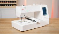 Machine à broder informatisée Janome Memory Craft 400E avec 160 motifs intégrés, unité de broderie numérique pour la maison