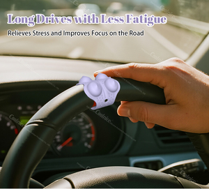 Funda de Volante de Cuero con Gránulos de Silicona para Masaje, Decoración Automotriz, Fundas DIY, Accesorios para Coche - Product Image 2