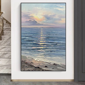 Mintura Hiện Đại Cảnh Quan Tường Nghệ Thuật Hình Ảnh Handmade Trừu Tượng <span class=keywords><strong>Canvas</strong></span> Sea View Sơn Dầu Tùy Chỉnh Cho Nhà Nghệ Thuật Deco Treo - Product Image 4