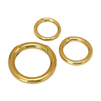Massieve messing O-ring springringen, vintage metalen connectoren voor sleutelhangers & knutselwerk