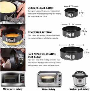 Cake Decorating Supplies <b>Kits</b> Upgrade 464 PCS With Springform Cake Pans Set,Cake <b>Baking</b> Supplies for Beginners - Product Image 3