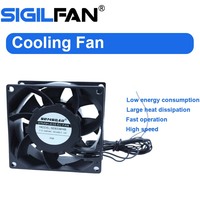 8038 EC Axiallüfter 80x80x38mm Kugellager Kunststoffblätter OEM/ODM Elektrischer Kühllüfter für Industrielle Belüftung Schweißmaschine