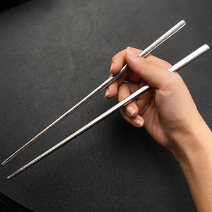 Pure Titanium Chopsticks Series Colored Ice Flower Crystal Non Slip Outdoor Camping Round Solid Color - Product Image 3