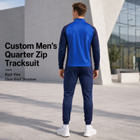 Conjunto Deportivo IKDEER Personalizado de Dos Piezas con Top de Manga Raglán y Bloques de Color, Pantalones Jogger y Sudadera con Cierre de Cremallera, para Venta al Por Mayor