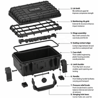 Cajas de Herramientas Resistentes de Plástico APACHE 3800, Personalizadas al por Mayor, Económicas, OEM, con Espuma Precortada, para Transportar Equipos, Cámaras y Otros Objetos