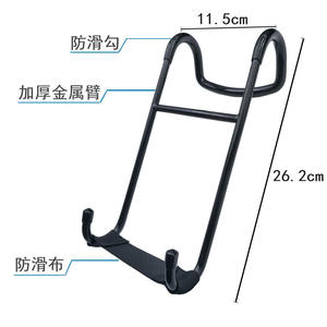 Crochet d'assistance pour haltères en acier antidérapant, équipement de fitness à domicile, 26,2 cm, noir - Product Image 1