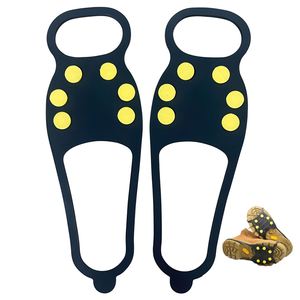 Nouvelles 1 paire de crampons à glace en TPE pour chaussures, installation facile, crampons à neige avec pointes antidérapantes pour la randonnée, l'escalade et l'utilisation hivernale - Product Image 1