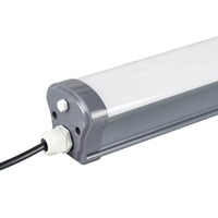 Lámpara LED Tri-Proof de Plástico de 20W/40W/50W IP66 de 120CM, Impermeable, para Almacenes, Estacionamientos, etc.