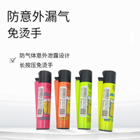Briquet à gaz butane rechargeable 2026 en plastique avec logo personnalisé, design moderne et meule intégrée – Vente en gros